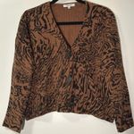 Madewell Tigerized Cameron Ribbed Cardigan Sweater size small Photo 1