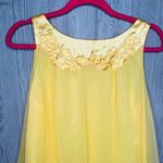 Vintage butter yellow gossard artemis nightgown and robe set chiffon intimates 6 Size M Photo 7