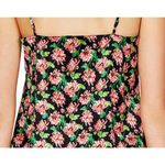 Stella McCartney NEW Ellie Leaping Silk Floral Tank Top, Black, Medium Photo 4