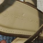 Wild Diva  Lounge Tan Brown Multi-Brown Strappy Wedge Sandals Size 7.5 EUC #CL-47 Photo 5