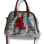 Anuschka  Roman Dreams Scooter Small Multi Compartment Satchel RFID‎ Blocker Photo 0