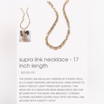 Eddie Borgo Supra Link Necklace Chunky Chain GOLD NEW Wrapped+ Gift Bag & Card Photo 5