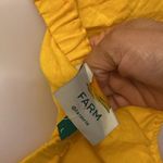 Farm Rio Yellow knotted puff sleeve dress Large Photo 10