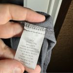 INA  Grey V Neck Short Sleeve Button Front Dress size S Photo 7