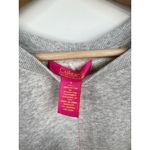 Catherine Malandrino Size S Grey Heather Pearl Studded Short Sleeve Sweatshirt Photo 4