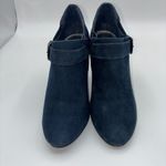 Alfani Womens Shirlee Navy Blue Suede Buckle Ankle Boots 6M Western Boho Casual Photo 1