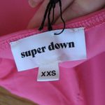 Revolve NWT Superdown Barbie Pink Crystal Ruched Cami Dress Photo 9