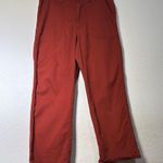 Levi's Orange Ankle Cropped Pants with Structured Fabric Photo 3