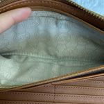 Michael Kors Navy Brown Zip Around Wallet Photo 9