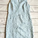 Loft Light Blue Crochet Lace Sleeveless Sheath Dress Size 14 Petite Photo 0