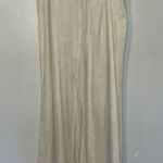 SoundStyle Linen Blend Wide Leg Pants Trousers Sand Palm Print Women’s 16 Photo 0