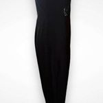 Material Girl  Women's Black Halter Jumpsuit With Lace Detail Large | EUC Photo 1
