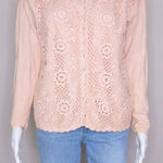 Vintage Franco's 100% cotton dusty pink sweater, women's size S Pink Photo 0