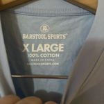 Barstool Sports  "BLOCK HIM" Baby Blue Custom Cropped Tee Size XL Photo 3