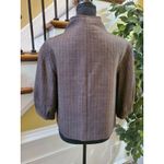 Gianni Bini  brown tweed wool blend elbow sleeve jacket Small Photo 5