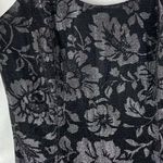 Gunne Sax Vintage Jessica McClintock Metallic Floral Slip Midi Dress Black XS Photo 1