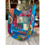 Tribe Azure Women's Blue Cotton Patchwork Shoulder Bag Photo 1