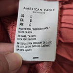 American Eagle  Women's Pink Peplum Tube Top Button Front Size Large Photo 7