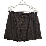 American Eagle  Plaid Button Fly A-Line Mini Skirt Casual Retro Y2K Navy Size XL Photo 0