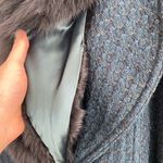 Banana Republic  Women's Wool Long Faux Fur Overcoat - Small Photo 2