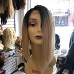 Wig blonde black asymmetrical bob 2019 lacefront Photo 6