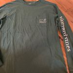 Vineyard Vines  Green Long Sleeve Men's L Large T-Shirt Top Shirt Whale Logo Photo 0