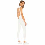 New Gigi C Sarah Zip Up Cutout Jumpsuit Catsuit White S Photo 1