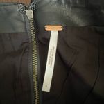 Free People  Black faux Leather Pencil Skirt Photo 2