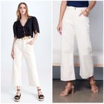 Citizens of Humanity Jeans Womens 27 Gaucho Wide Leg Barrel Ecru Marzipan Wash Photo 15