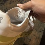 On Running Sneakers in Cream and Maroon with Yellow Soles Red Size 9.5 Photo 7