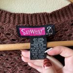 Say What? Say What? Brown Sequin Cropped Cardigan Photo 2