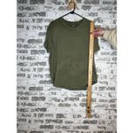 Aerie  | women olive green short sleeve shirt distressed Photo 4