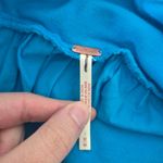 Free People  Bubble Ruffle ‘Milo’ Drop Waist Mini Skirt Tropical Blue Size Medium Photo 3