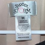 Sweet Storm Black Nude Mesh Lace Cutout Short A-Line Mini Dress Juniors Medium Photo 11