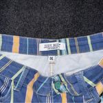 Judy Blue Plus Size Multicolor Striped High Rise Frayed Denim Shorts 1XL Photo 5