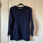 Soft Surroundings Tunic Top Pockets Long Sleeve Casual Comfy Navy PS Photo 1