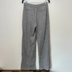 Paige Womens Kara Pants 4 NWT $279 Wide Leg Trouser Knit Heather Gray Pleat Photo 2