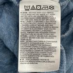 Gap  Sweatshirt Heathered Blue Quilted Diamond Pullover 3/4 Sleeve Cozy Top M Photo 6