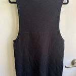 Free People  Black Funnel Neck Sleeveless‎ Sweater Tunic XS chic minimalist Photo 0