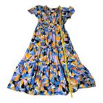 Anthropologie  Somerset Maxi Dress XL Abstract Colorful Boho Tiered Flowy Photo 4