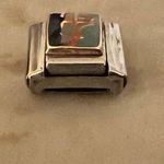 Puzzle Collection Italian 9mm Stainless Steel Golden Gate Bridge Charm Link EUC Silver Photo 1