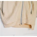 Maje  Academia Silk Wool Asymmetrical Zip Sweater Small Cream Preppy Old Money Photo 6