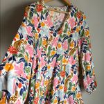 Boden Flippy linen Mini Dress 6 Pink Photo 4