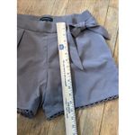 Banana Republic  High‎ Rise Belted Pleated Stretch Crepe Shorts Brown Women's 2 Photo 8