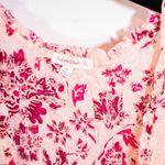 Poupette St Barth Ilona Mini Dress Pink Grasse Floral Flower Print Pattern M Photo 1