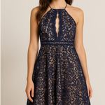 Stylestalker Elegant Navy Lace A-Line Cocktail Dress Adelie Nordstrom Large Photo 0