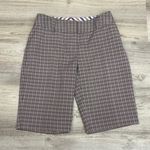 Adidas Purple, Blue & Yellow Plaid Women's Bermuda 12" Inseam Golf Shorts Size 4 Photo 0