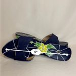 Source Unknown Navy Blue Wooden slip-on Clogs with round heels size 39 Photo 6