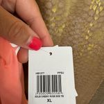 Hurley  Solid Cheeky Reversible Side Tie Bikini Bottom Coral Yellow XL Photo 4