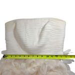 Tadashi Shoji  SILK Strapless Ruffle Skirt Silk Chiffon Swan Dress Style OC487M Photo 11